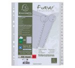 Intercalaire A4+ polypropylène Exacompta Forever 20 onglets alphabétiques gris - 1 jeu