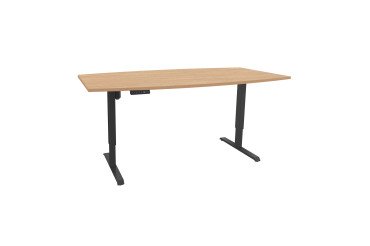 Table de réunion assis-debout Ergosup Premium L 200 x P 100 cm réglage électrique en hauteur et mémoire de position