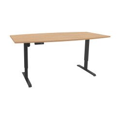 Table de réunion assis-debout Ergosup Premium L 200 x P 100 cm réglage électrique en hauteur et mémoire de position