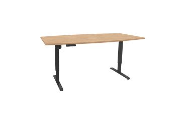 Table de réunion assis-debout Ergosup Premium L 200 x P 100 cm réglage électrique en hauteur et mémoire de position