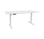 Table réglable Nivo L 200 x P 100 cm plateau blanc
