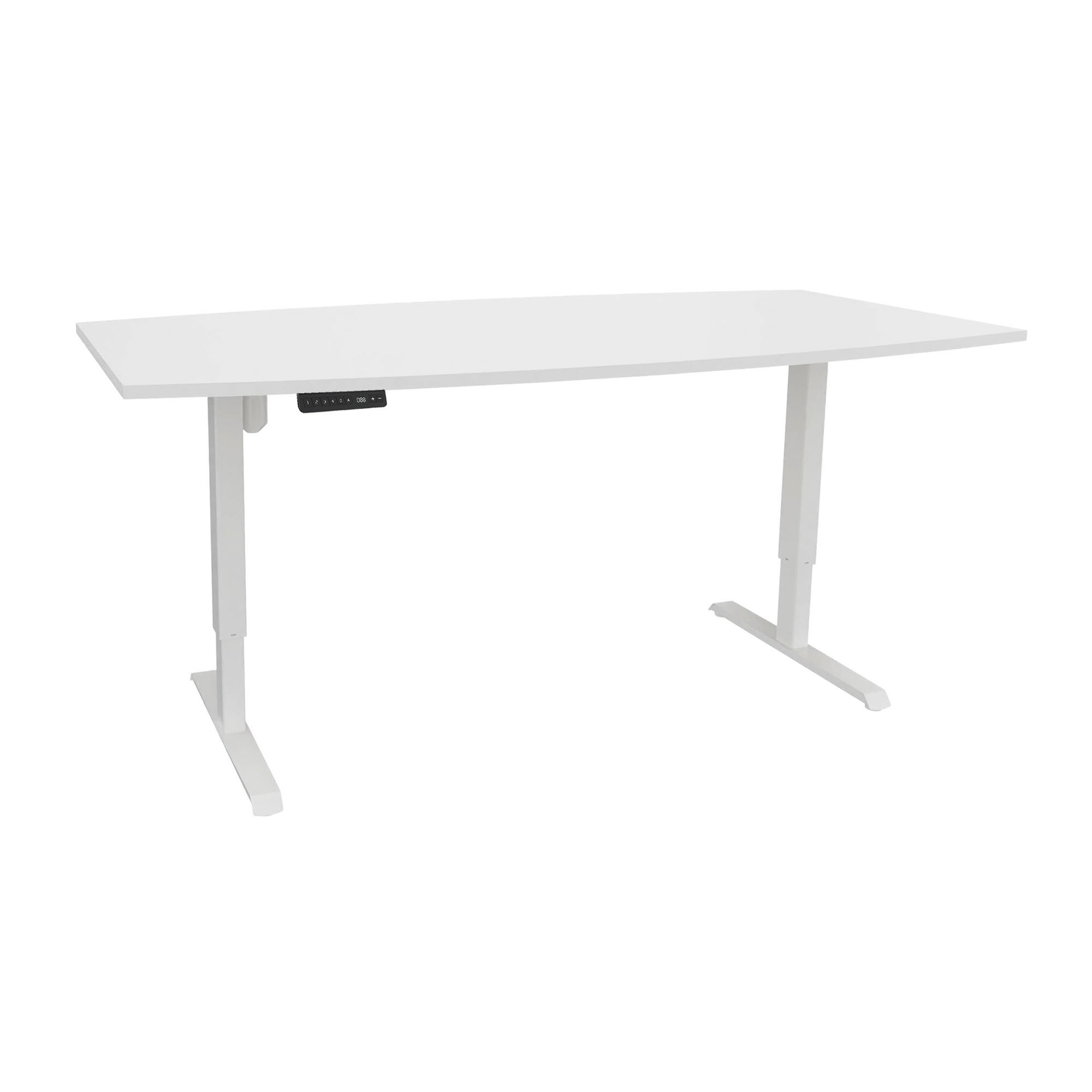 Table de réunion assis-debout Ergosup Premium L 200 x P 100 cm réglage électrique en hauteur et mémoire de position