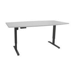 Table de réunion assis-debout Ergosup Premium L 200 x P 100 cm réglage électrique en hauteur et mémoire de position