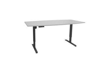 Table de réunion assis-debout Ergosup Premium L 200 x P 100 cm réglage électrique en hauteur et mémoire de position