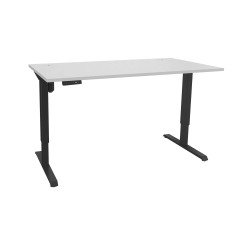 Bureau assis-debout Nivo à mémoire de position pied anthracite L 160 cm