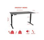 Mesa eléctrica regulable en altura Ergo Sup Premium