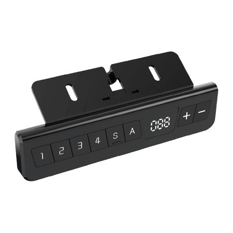 Bureau assis-debout Nivo à mémoire de position pied anthracite L 160 cm