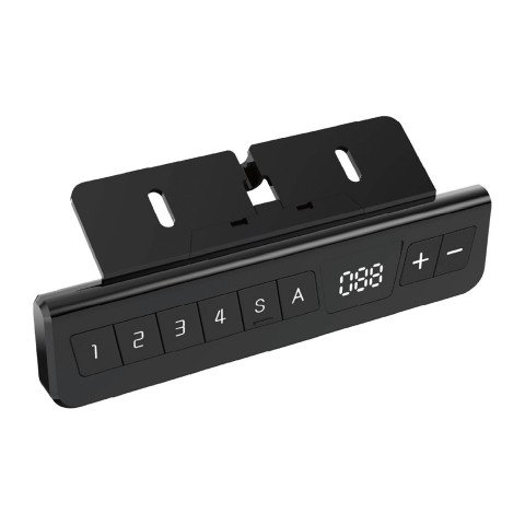Mesa eléctrica regulable en altura Ergo Sup Premium An 160 cm roble patas antracitas