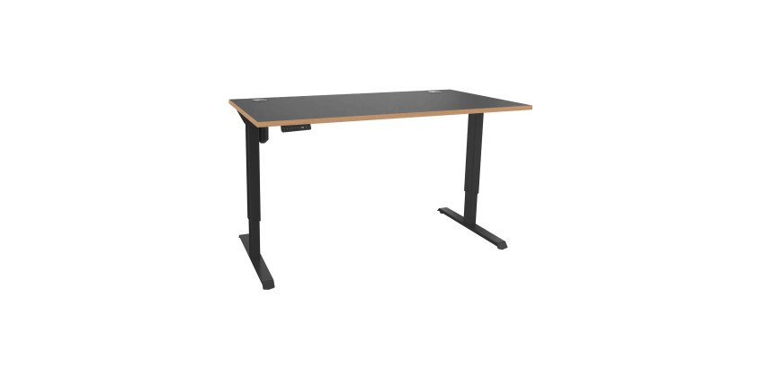 Bureau assis-debout Nivo à mémoire de position pied anthracite L 160 cm