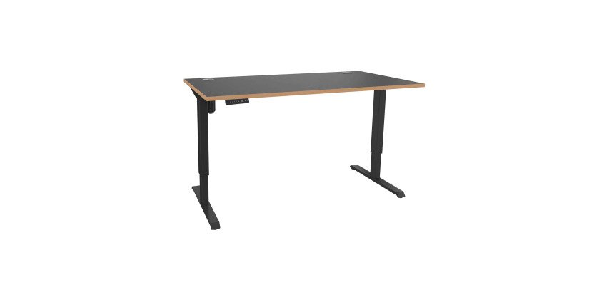 Bureau assis-debout Nivo à mémoire de position pied anthracite L 160 cm
