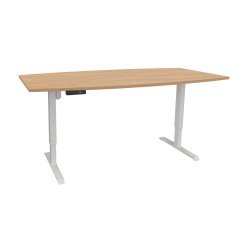 Table de réunion assis-debout Ergosup Premium L 200 x P 100 cm réglage électrique en hauteur et mémoire de position