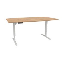 Table de réunion assis-debout Ergosup Premium L 200 x P 100 cm réglage électrique en hauteur et mémoire de position