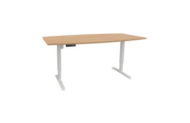 Table de réunion assis-debout Ergosup Premium L 200 x P 100 cm réglage électrique en hauteur et mémoire de position