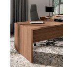 Bureau Direction avec retour piètement bois Essenzza