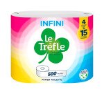 Papier Toilette Le Trèfle Infini 8 maxi rouleaux = 30 rouleaux classiques