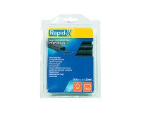 Agrafes grillage plastifiées gris Rapid VR22, boîte de 1100