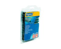 Agrafes grillage plastifiées gris Rapid VR22, boîte de 1100