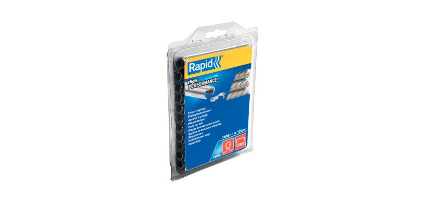 Agrafes grillage galvanisées Rapid VR22, boîte de 1100