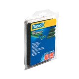 Agrafes grillage plastifiées vert Rapid VR22, boîte de 1100