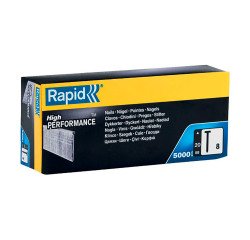 Galvanized finishing nail Rapid n° 8, 20 mm, box of 5000