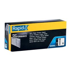 Clou de finition galvanisé Rapid n° 8, 20 mm, boîte de 5000