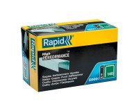 Agrafes à fil plat galvanisé Rapid 140/8, boîte de 5000