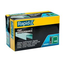 Nietjes van verzinkte platte draad Rapid 140/8, doos van 5000