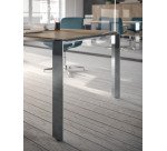 Table de réunion carrée L 140 x P 140 cm Darwin