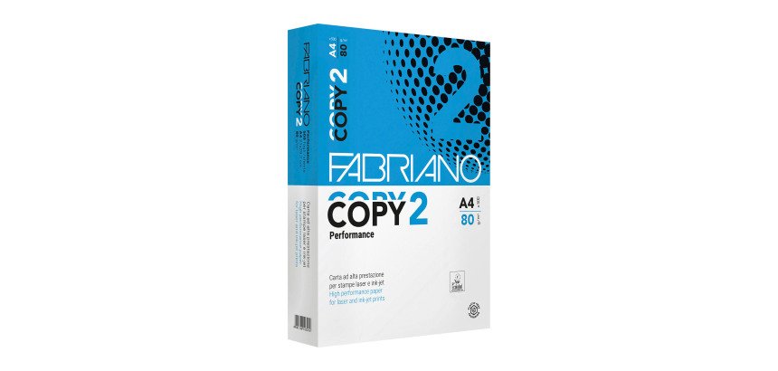 Carta per stampe e fotocopie A4 Fabriano Copy 2 80g 5 risme da 500 fogli