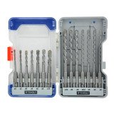 Coffret de 14 forets béton SDS+ Tivoly Longueur 110 et 160 mm Ø 4 à 10 mm