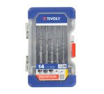 Coffret de 14 forets béton SDS+ Tivoly Longueur 110 et 160 mm Ø 4 à 10 mm