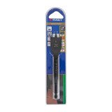Flat wood drill bit Ø 26 mm Tivoly Technic 6.35 mm hexagonal shank, Reinforced body, Double chip breaker