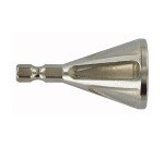 Fraise à ébavurer les tubes et les tiges filetées Tivoly Technic queue hexagonale 6,35 mm quick change Ø 7 à 22 mm