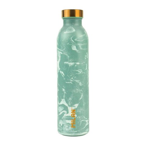 Botella isotérmica de acero inoxidable 0,59 L serie Lava Verde MILAN