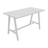 <highlight>High table Synergy L 180 x W 90 x H 107 cm with white metal base</highlight>