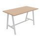 <highlight>High table Synergy L 180 x W 90 x H 107 cm with white metal base</highlight>