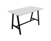 High table SynergyDimensions: L 180 x W 90 x H 107 cmBlack metal base