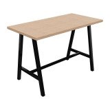 <table> <tr> <td>Hochtisch Synergy L 160 x B 80 x H 107 cm schwarzes Metallfuß</td> </tr> </table>