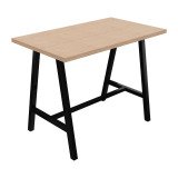 <table>
  <tr>
    <td>Hoch Tisch Synergie B 140 x T 80 x H 107 cm schwarzes Metallfuß</td>
  </tr>
</table>