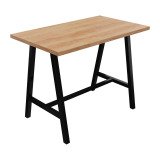 <div>High table Synergy L 140 x D 80 x H 107 cm black metal base</div>