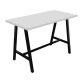 Table haute Synergy L 160 x P 80 x H 107 cm pied métal noir