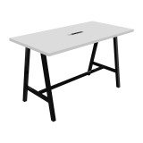 <div>High Synergy table with electrification L 180 x W 90 x H 107 cm black metal base</div>