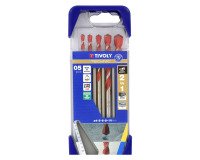 Koffer 5 boren 2-in-1 tegels Tivoly Technic Ø 4 tot 10 mm