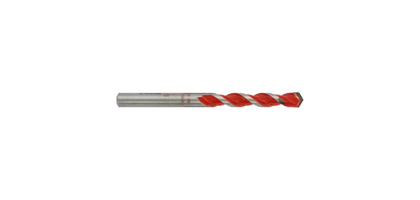 Foret béton-carrelage 2 en 1 Tivoly Technic rouge Ø 8 mm