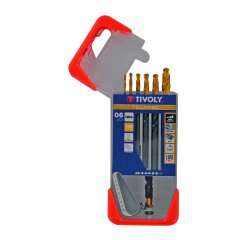 Forets métaux HSS STEAM Tivoly Technic Ø 2 à 8 mm - Coffret de 6 pièces