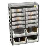 Casier à vis à 14 tiroirs VarioPlus Basic 21 Allit H 43,5 x L 30,5 x P 17 cm