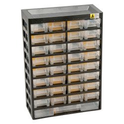 Casier à vis à 33 tiroirs VarioPlus Basic 54 Allit H 43,5 x L 30,5 x P 13,5 cm