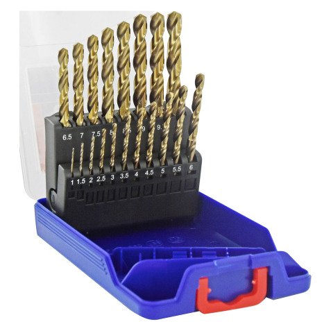 HSS-E5 Cobalt 5% Tivoly Technic Ø 1 to 10 mm Forest Metals - set of 19 pieces