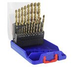 Forets métaux HSS-E5 Cobalt 5 % Tivoly Technic Ø 1 à 10 mm - Coffret de 19 pièces