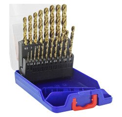Forets métaux HSS-E5 Cobalt 5 % Tivoly Technic Ø 1 à 10 mm - Coffret de 19 pièces